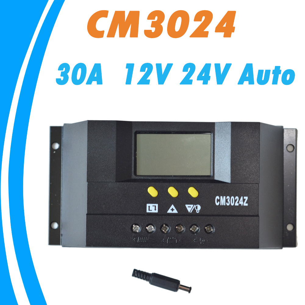 PWM 30A Solar Panel Controller Regulator Charge Battery Protection 12V 24V Auto Switch for PV System PWM 30A Solar Panel Controller Regulator Charge Battery Protection 12V 24V Auto Switch for PV System