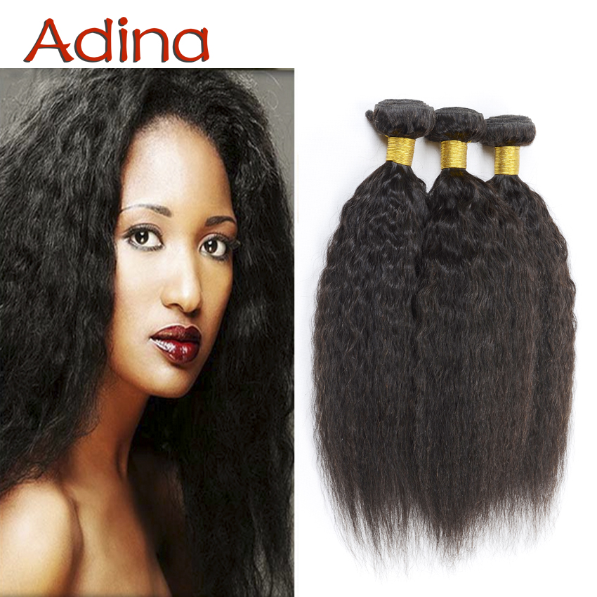 True Glory Hair Brazilian Virgin Hair Kinky Straight 3 Bundles 100% Human Hair Brazillian Coarse Yaki Human Real HJ Weave Beauty