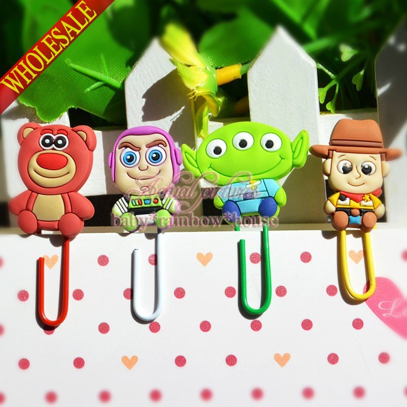Hot Sale 80PCS Toy Story Bookmarks,DIY Multifunction Bookmarks,DIY Cartoon Paper Clips,Office School Supplies Gifts