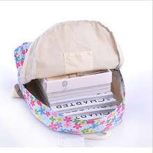 24 Color Women sweet smaller ditsy Rose Flower printing Backpack school college shoulder book bags preppy