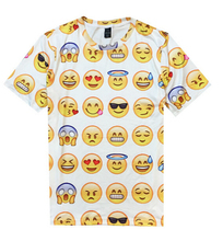 8 kind style women/men 3d t shirt 100 emoji Harajuku t-shirt Unisex Tee Tops plus size M-XXL camiseta feminina Drop Shipping