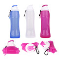 Foldable Silicone Water Bottle 500ml Portable Hot Water Cup Sports Bottle for Outdoor Sport Camping Travel