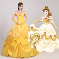 Women s the Beauty and the Beast Princess Belle Cosplay Dress Gown Cosplay Princess Belle female