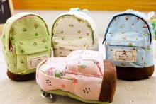 20pcs/lot Country Floral Mini Canvas Coin Purse Wallet Pouch