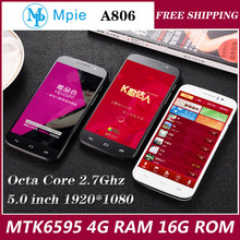 Original Smartphone MPIE A806 MTK6595 Octa Core 5.0″ 1080P 4GB RAM 16GB ROM Dual Sim 13.0MP Camera android cell Mobile Phone