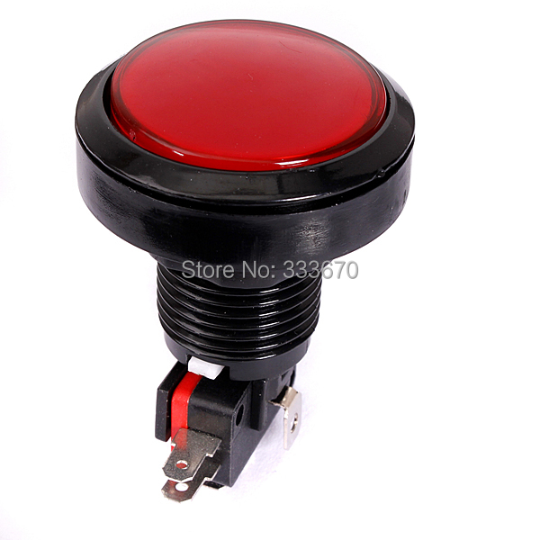 New 45MM Arcade Video Game Big Round Push Button LED Lighted Illuminated Lamp FREE SHIPPING