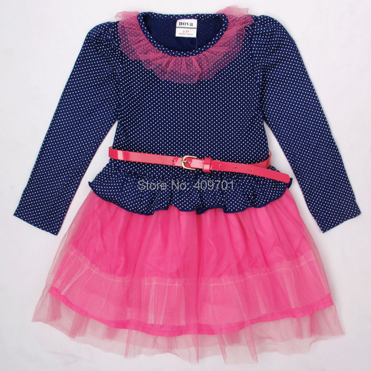 girl print dress brand of nova kids girl tutu dress baby & kids dress new 2014 baby casual clothing children clothes H4795