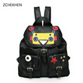 Personality robot fashion backpacks men women school bags for teenagers mochila escolar Monster Candy color backpack