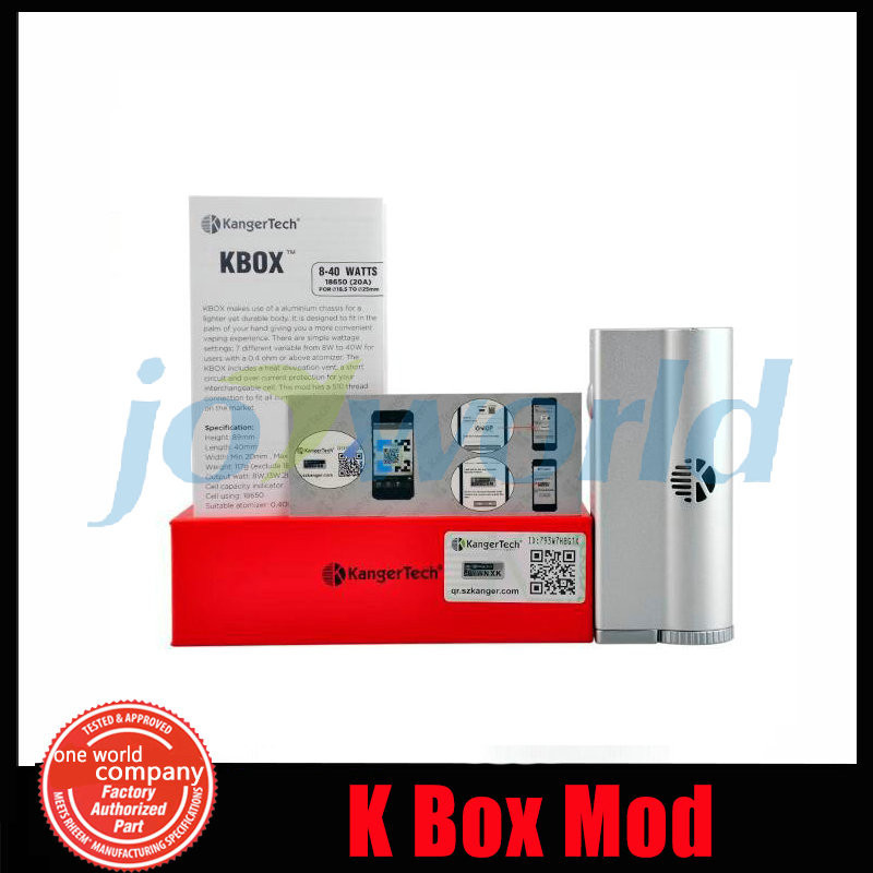 2 10pcslot Black Kanger Kbox Mod 40w Fit For Kanger Subtank Aspire Atlantis E Cig Variable Wattage Electronic Cigarette Kbox Mod