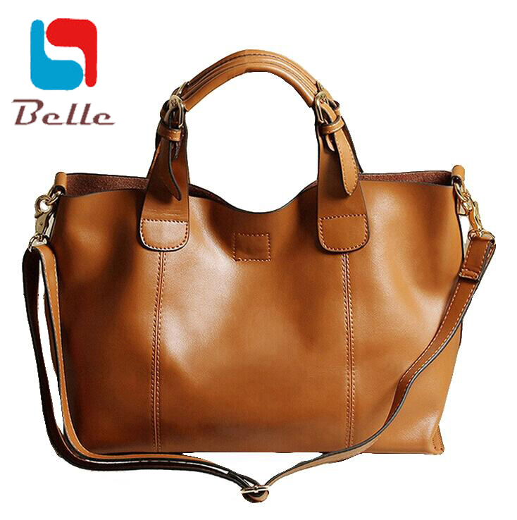 2015 100% Genuine leathe fashion handbags large shoulder bag Large capacity totes shopping patchwork composite bag brand V8G170