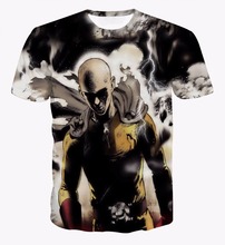 New Arrive Women Men Summer Short Sleeve t shirts Anime One Punche Man t shirts 3D Cartoon t shirt Street Hipster tshirts tees