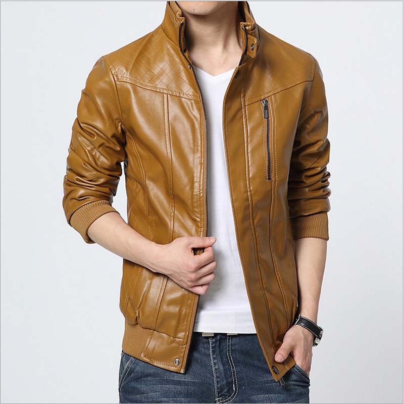 Winter Leather Jacket Men - Jacket