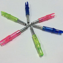 6PCS lot 3colors Lighted Nock for Compound Bow LED Lighted Arrow Nock ID 6 2mm Archery