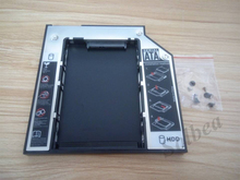 1pc Aluminum 9.5mm universal SATA 2nd HDD Caddy Hard Disk Drive For DV3 DV4 DV5 DV6 DV7 DV8 CD DVD Optical Bay free track