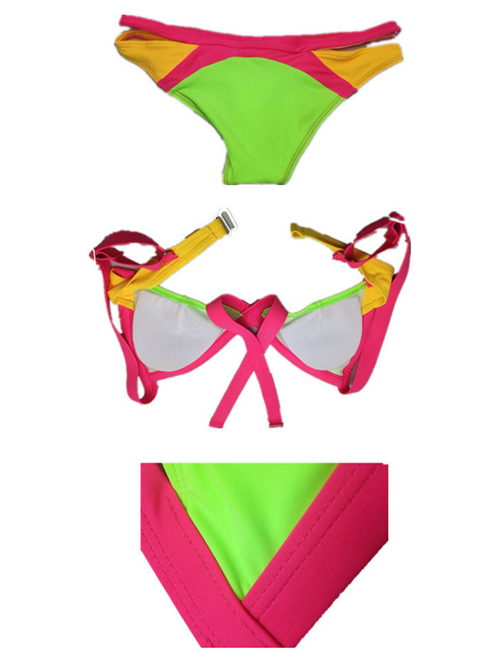 New 2015 Bikinis Women Sexy Women\'s Bikini Set Push-up Padded Bra Swimsuit Bathing Suit Swimwear (9)
