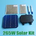 hot sale 265W DIY Solar Panel Kit 6x6 156 Monocrystalline Mono solar cell tab wire Bus