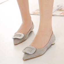 The spring and summer of 2015 shallow mouth new fashion shoes pointed flat flat with Korean