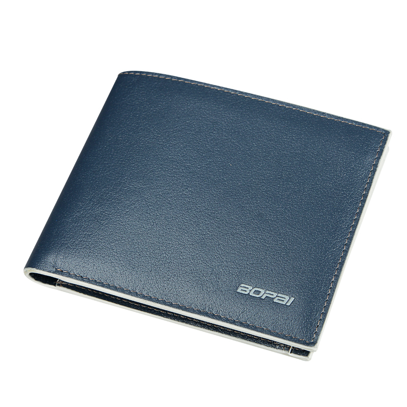 Hot 2015 New Designer brand business black leather Men wallets short purse card holder fashion carteira