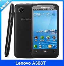 Original New arrival Lenovo A308T 4.0” 1.0GHZ MTK6572 Dual Core Android2.3 800×480 dual sim android smartphone unlocked