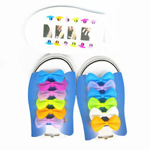 12 Pcs/Lot Bow Shoelace Silicone Noctilucent Shoelaces Fashion Colorful Elastic Silicone Shoelaces No Need To Tie Lazy Shoelaces