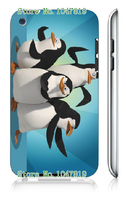 Mobile Phone Case Retail 1pc penguins Protective White Hard Case Cover For ipod touch 4 4th Free Shipping