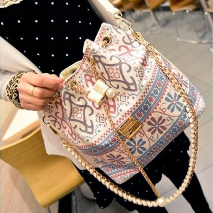 Bag Patchwork Patterns Shoulder Messenger Bag Women Handbag Chain Bag ...