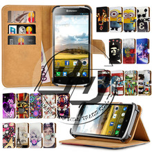 For Lenovo S920 Case 5.3″ Universal Print Card Holder Stand Wallet Leather Smartphone Cover Bag Protection For Lenovo S920 +Gift