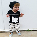 Free Shipping 2016 new arrive baby clothing set costume set t shirt pants 2pcs kid suit