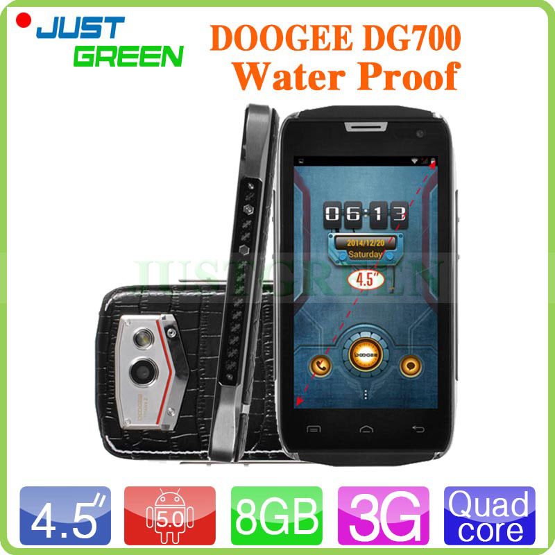 4 5 inch DOOGEE DG700 IP67 Waterproof 3G Smartphone MTK6582 Quad Core 1 3GHz 1GB RAM