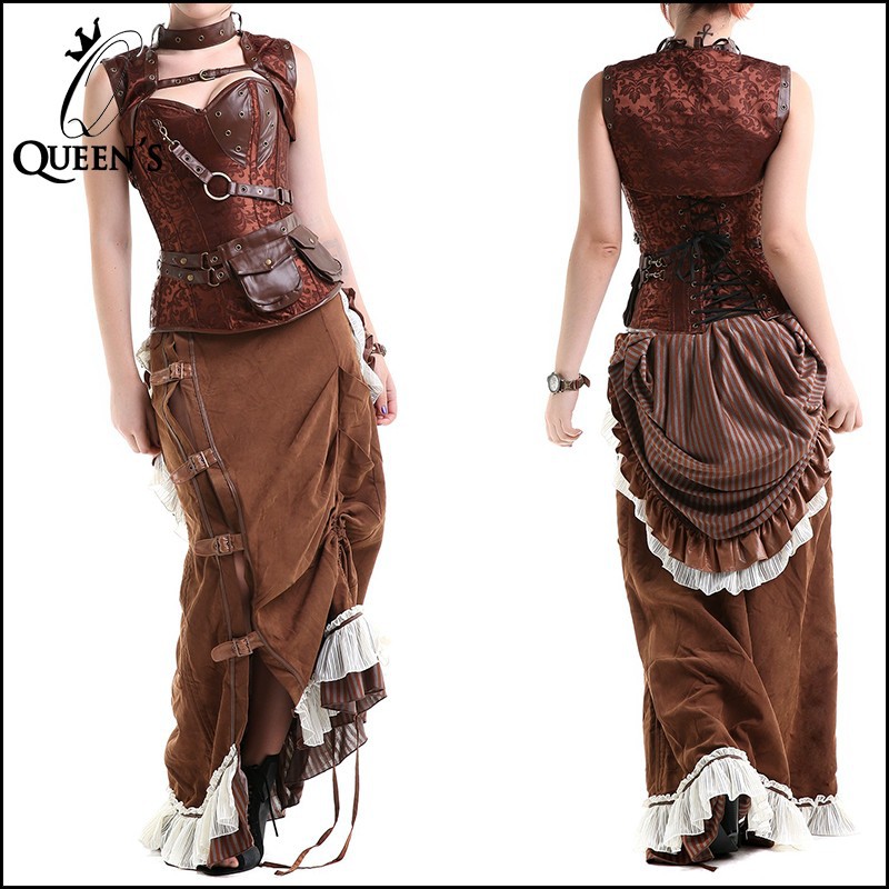 Brown corset with bolero (3)