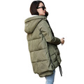 2016Winter Women Outerwear Coat Casual Down Cotton Wadded Coat Women Thickening Wadded Jacket Parkas Coat