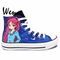 Wen Anime Hand Painted Shoes The World God Only Knows Puella Magi Madoka Magica High Top