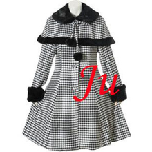 Free Shipping Gothic Lolita Punk Plover Case Coat Cape Cosplay Costume Tailor-made