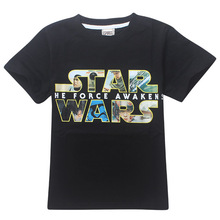 Monya quality 4 12y Boys T Shirt 2016 Hot STAR WARS Summer Style Short Sleeve Boys