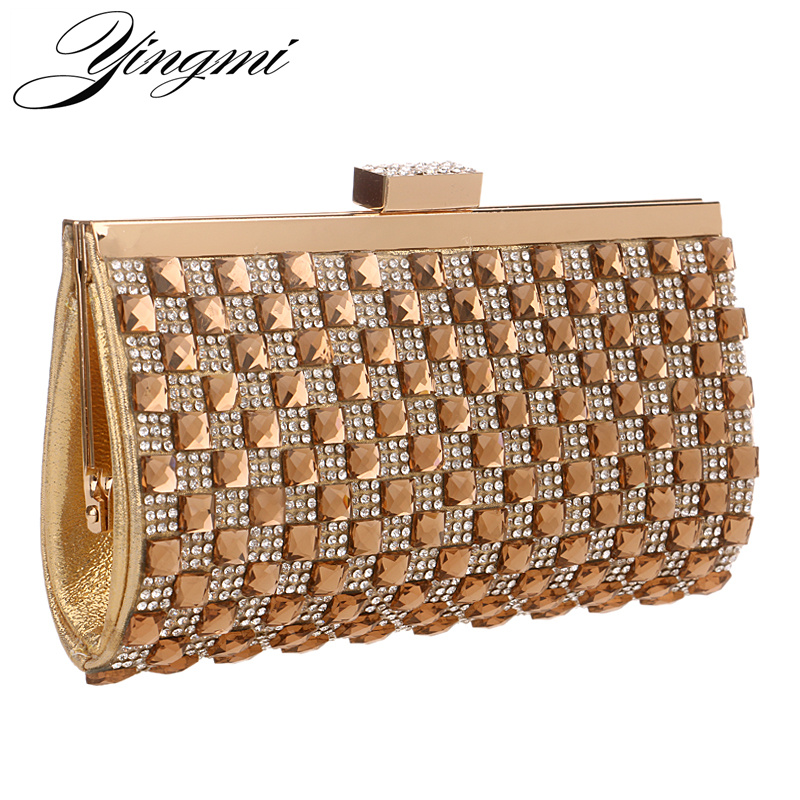 ladies gold evening bags