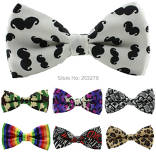 sales promotion Fashion men and women’s Rainbow striped bow tie ,Colorful bow tie, dropshipping