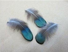 Free shipping 15pcs/lot 5-8cm DIY pheasant Peacock feathers /jewelry accessories/green Precious rare feather