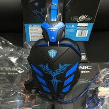 Hot style CD-618 blue with no light computer Speakers Head-mounted game Speakers headphones with microphone Earphones Headphones