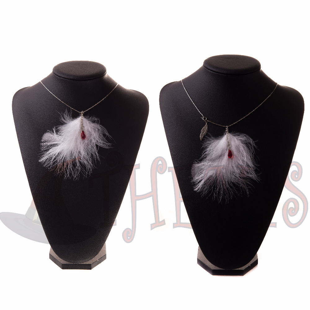 Hoge kwaliteit groothandel witte veer ketting van chinese witte ...