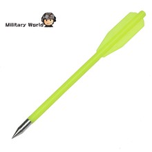 12pcs pack Tactical Archery Arrowhead Steel Military Arrow Tip Broadheads Arrow Bow Accessory Tool Green For