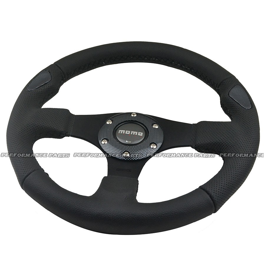  universal leather racing car steering wheel (2)