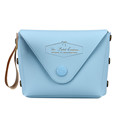 New Fashion 5 Colors New Arrvial PVC Leather Pure Color Hasp Student Macaron Bow Serie Fashion
