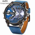 Fashion New Army Military Tag sport Oulm Double Time Show Quartz Wrist Watch Male clock Gift