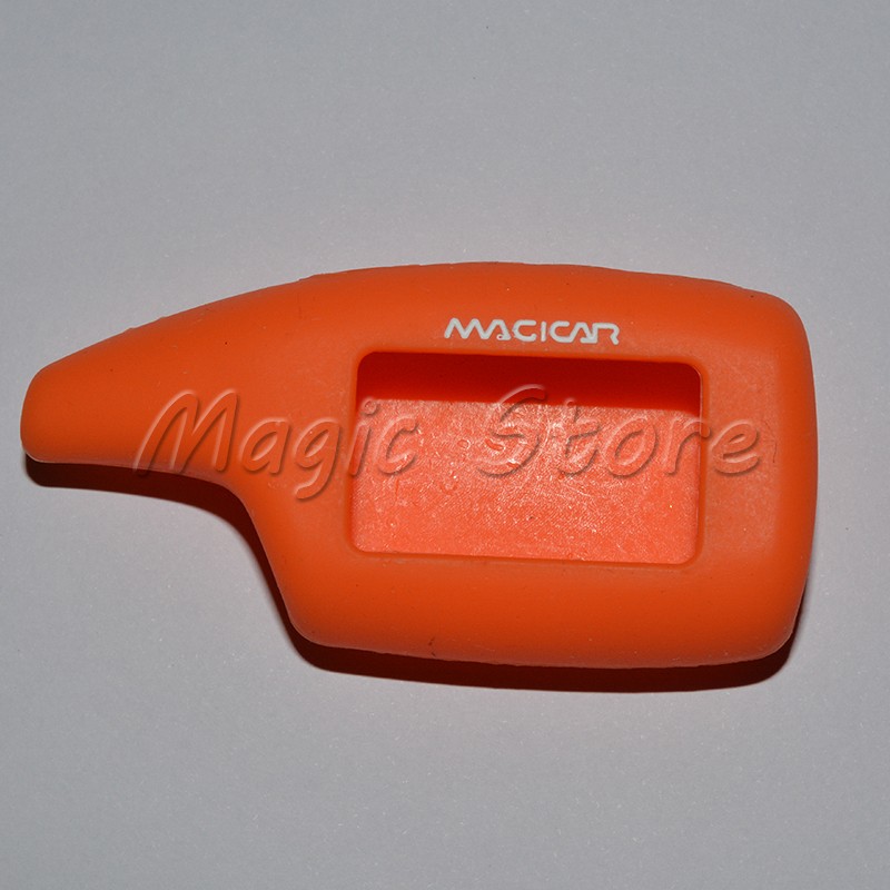magicar 5 Scher Khan two way car alarm system lcd remote silicone case-----
