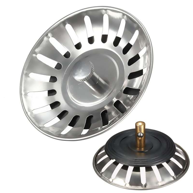 Simple High Quality Kitchen Stainless Steel Sink Strainer Plug Drain ...