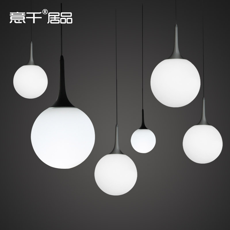 White ikea Glass glass Pendant Milk Ceiling Droplight  lamp Ikea Ball   For milk Loft Lamp