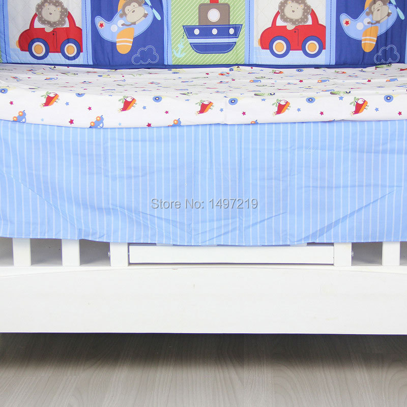 PH026 Transportation patch design crib bed set (15)