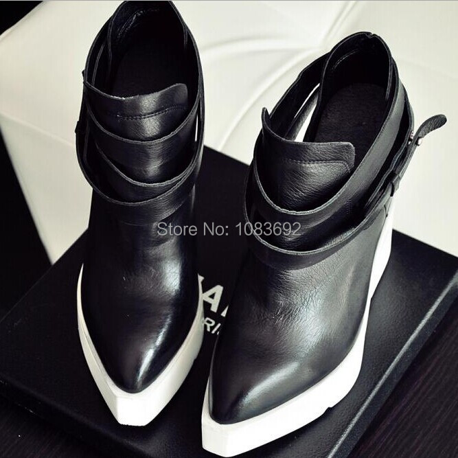 Гаджет  Free shipping 2014 new wedges boots women