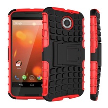 For Moto X 1 Mix Color Stand Case Dual Armor TPU PC Mobile Cell Combo Phone