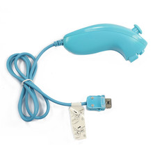 Free Shipping Nunchuk Game Controller for Nintendo Wii / Wii U Light Blue